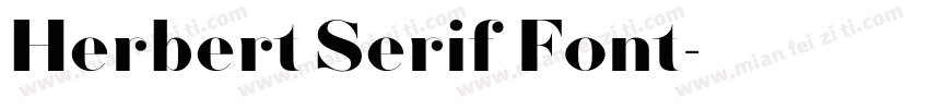 Herbert Serif Font字体转换